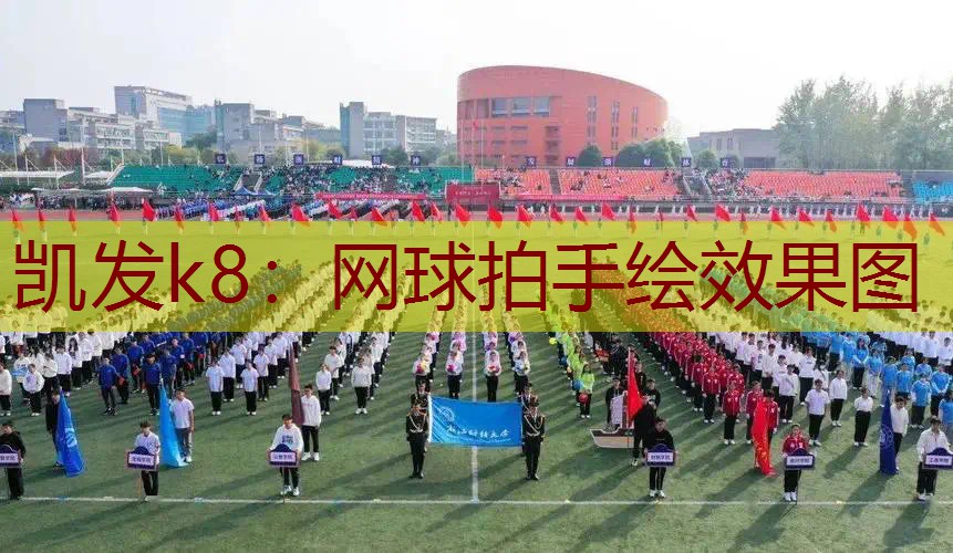 网球拍手绘效果图